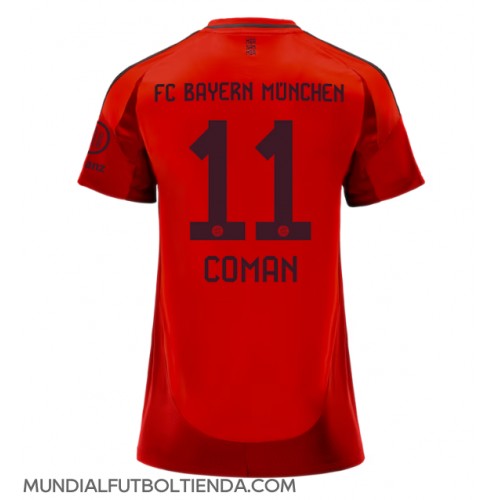 Camiseta Bayern Munich Kingsley Coman #11 Primera Equipación Replica 2024-25 para mujer mangas cortas